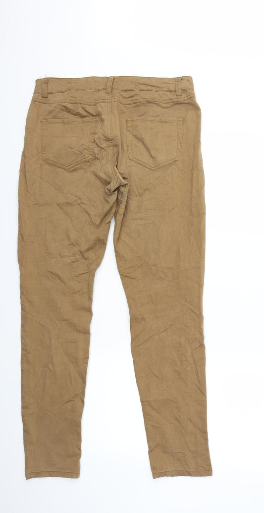 free quent Mens Brown Denim Skinny Jeans Size L L29 in