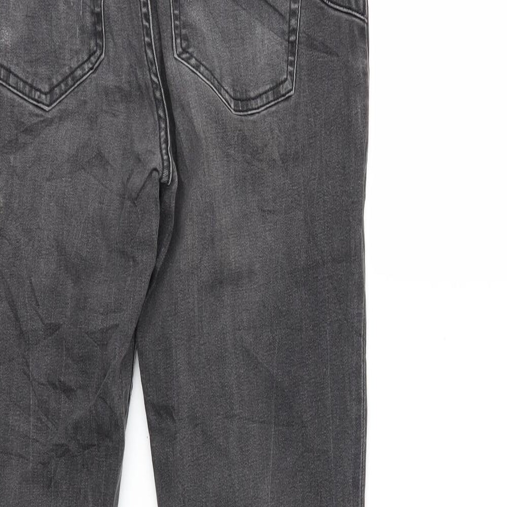 Womens UK Size 28 in Preworn Regular Fit Skinny Grey Jeans