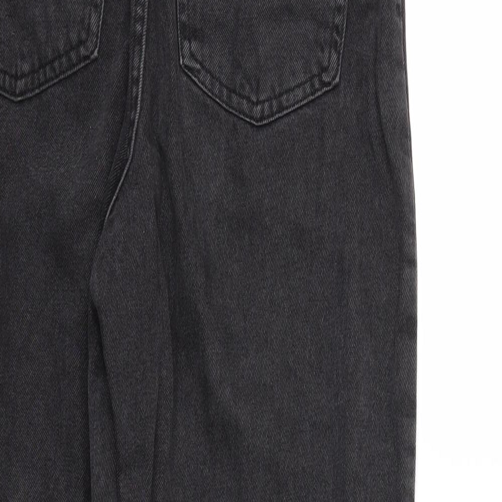 Denim & Co. Womens Black Denim Mom Jeans Size 8 L30 in