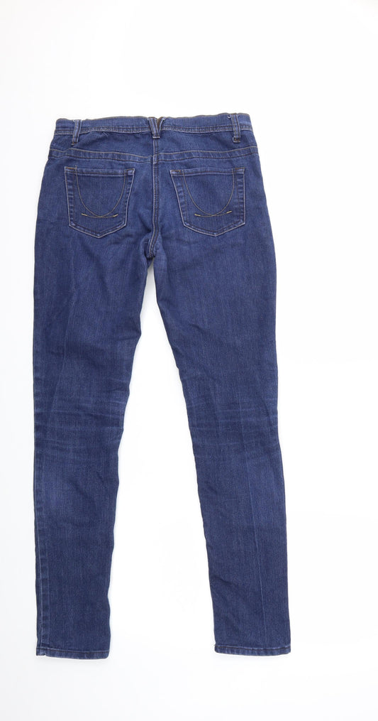 Denim & Co. Womens Blue Denim Skinny Jeans Size 10 L30 in