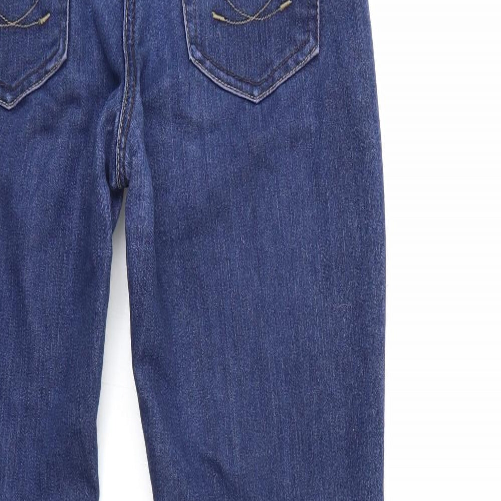 Denim & Co. Womens Blue Denim Skinny Jeans Size 10 L30 in