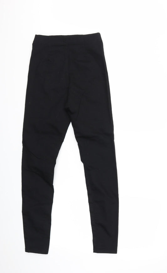 F&F Womens Black  Denim Jegging Jeans Size 8 L28 in