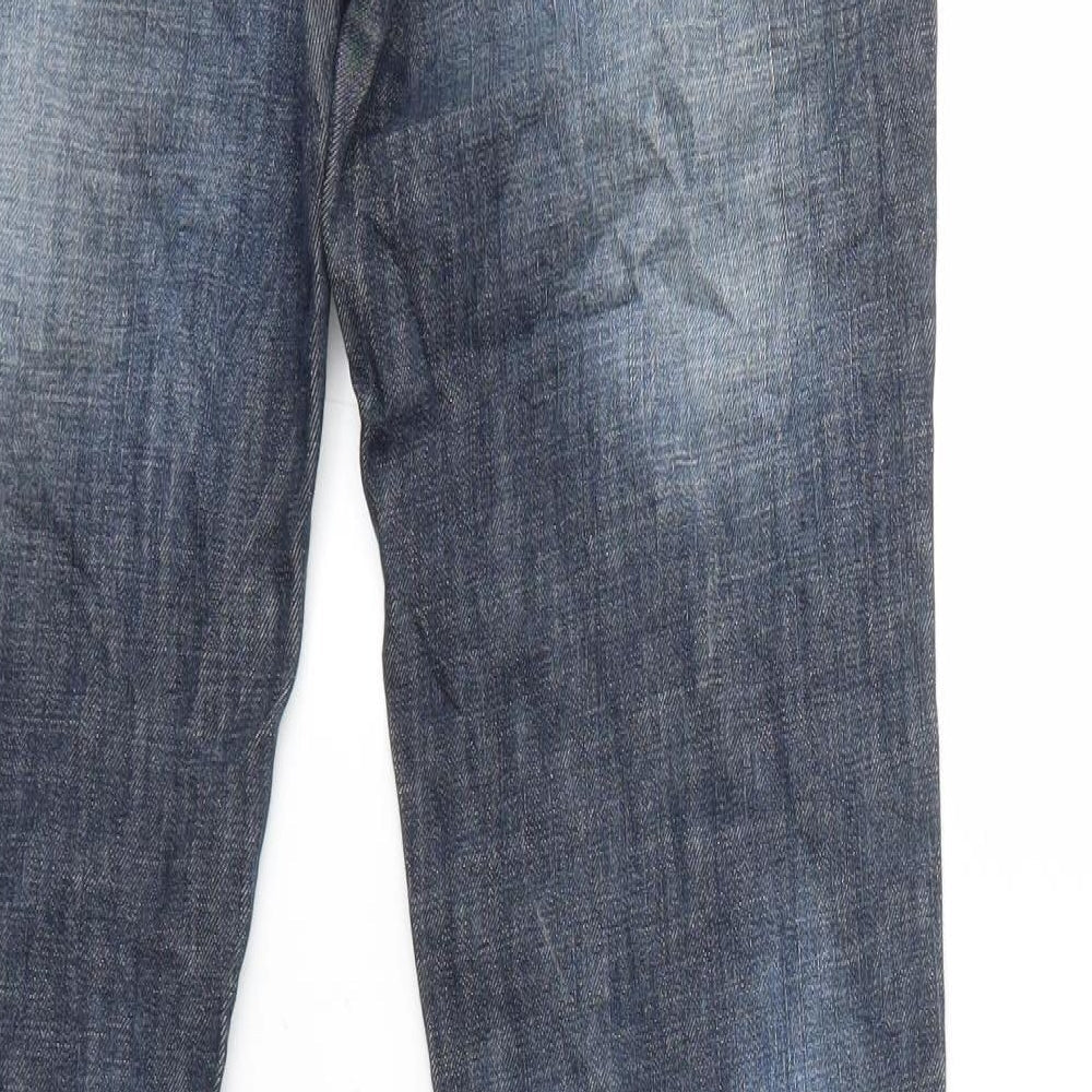 big blue Womens Blue Denim Straight Jeans Size 28 in L30 in