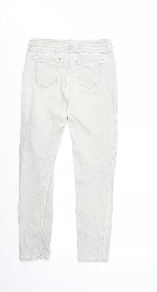 Womens UK Size 10 Janina Regular Fit Skinny Grey Jeans