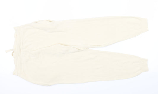 Boohoo Womens Beige Jogger Trousers Size S L26 in - knit style