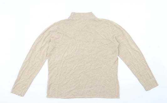 Bonmarché Womens Beige Pullover Jumper Size M