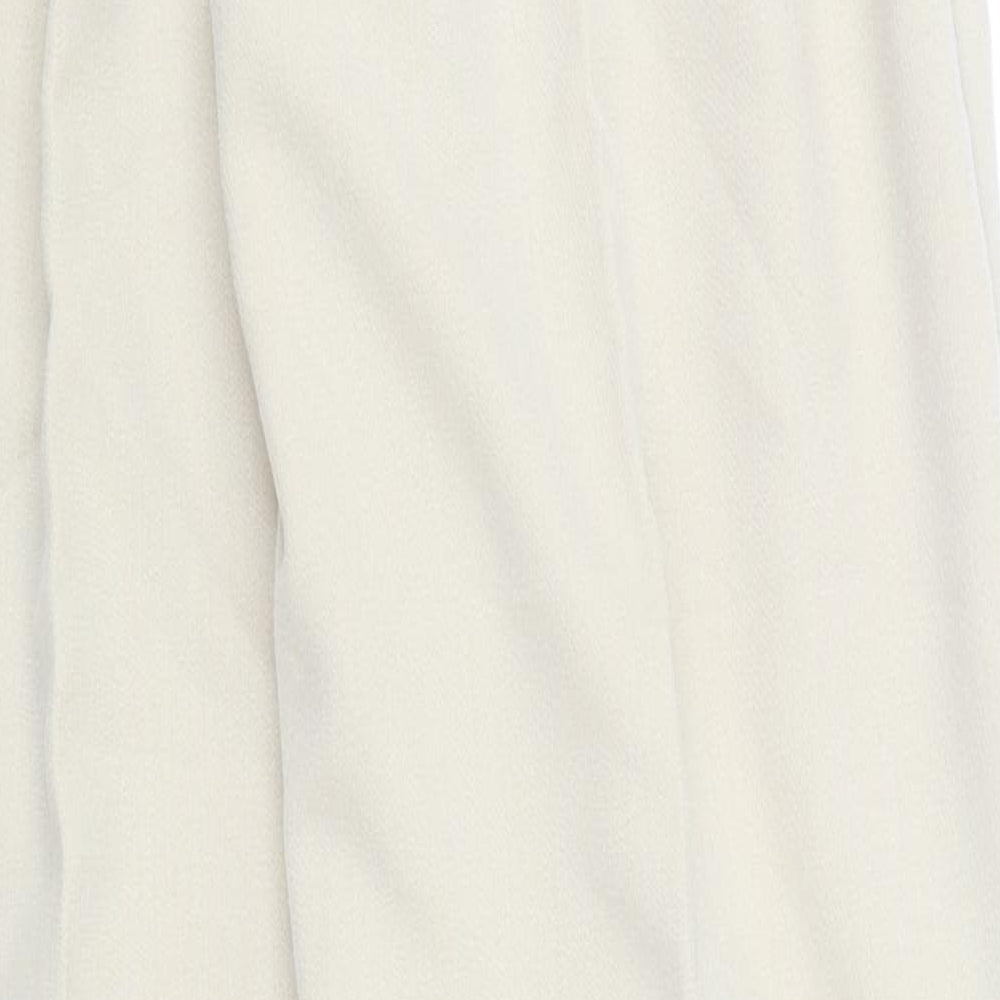 Womens UK Size 10 Preworn Regular Fit Beige Trousers