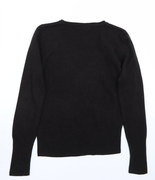 Per Una Womens Black Pullover Jumper Size 10