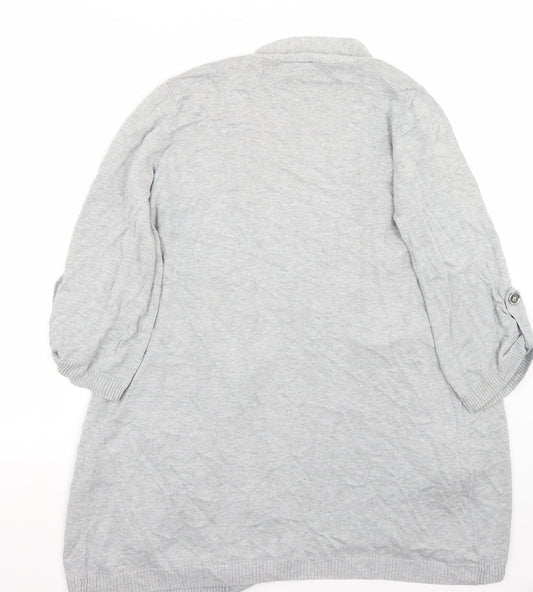 Wallis Womens Grey Cardigan Jumper Size M