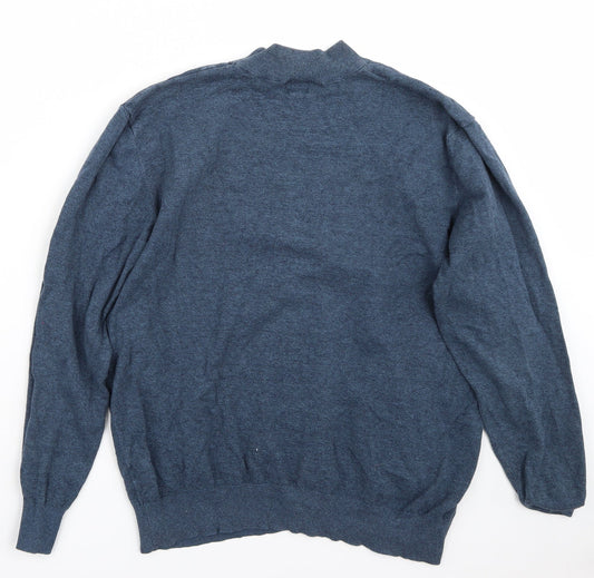 Easy Mens Blue Pullover Jumper Size L