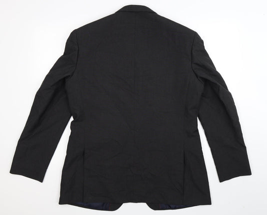 Mens UK Size 42 Debenhams Regular Black Suit Jacket