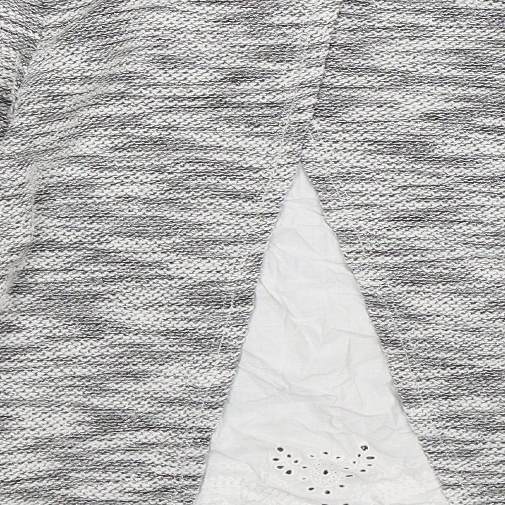 F&F Girls Grey Knit Pullover Jumper Size 9-10 Years