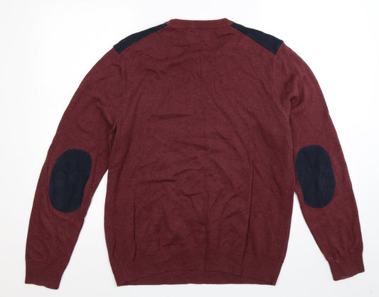 NEXT Mens Brown Knit Pullover Jumper Size M