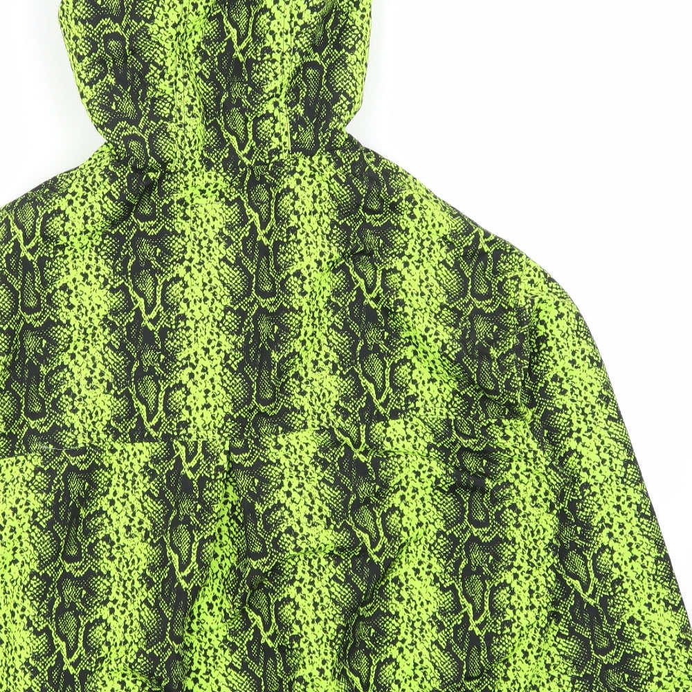 Primark Womens Green Animal Print Jacket Size 10