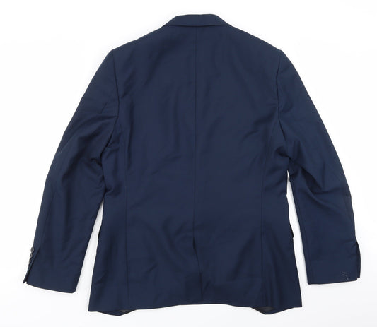 Mens UK Size 42 Tailor & Cutter Regular Blue Suit Jacket