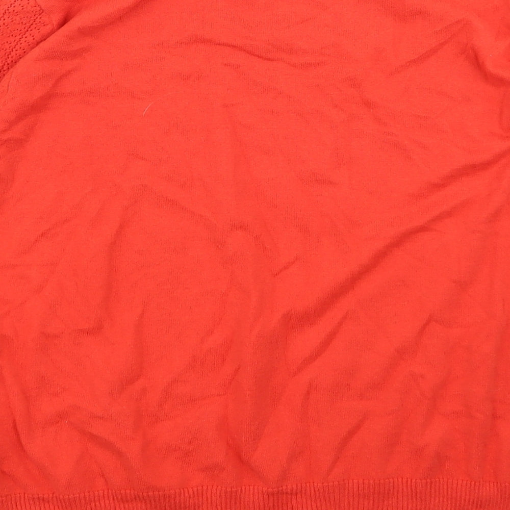 Womens UK Size XL Essential Orange Basic T-Shirt