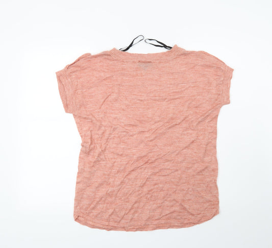 Warehouse Womens Pink Pullover Jumper Size 12