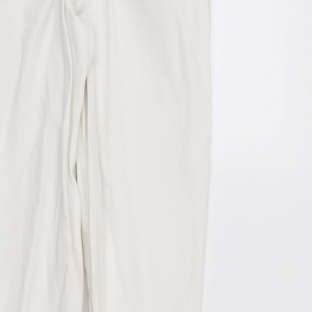 Topshop Womens White Skinny Jeans Size 8 L25 in
