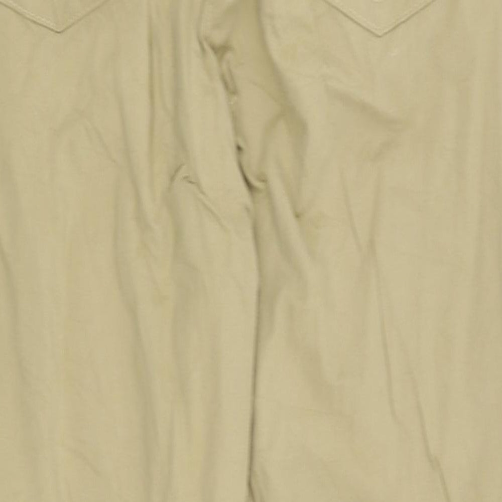BRAX Womens Beige Chino Trousers Size 18 L28 in