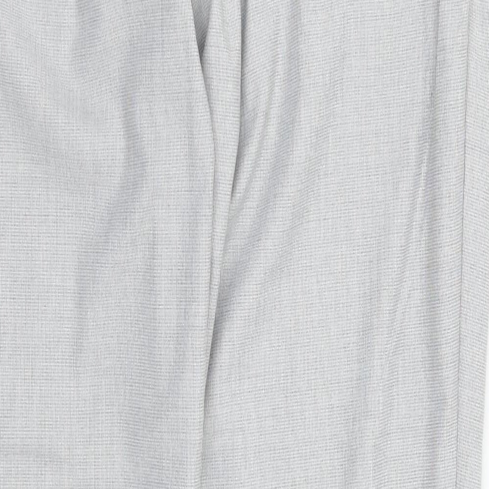 Womens UK Size 12 H&M Regular Fit Dress Pants Grey Trousers