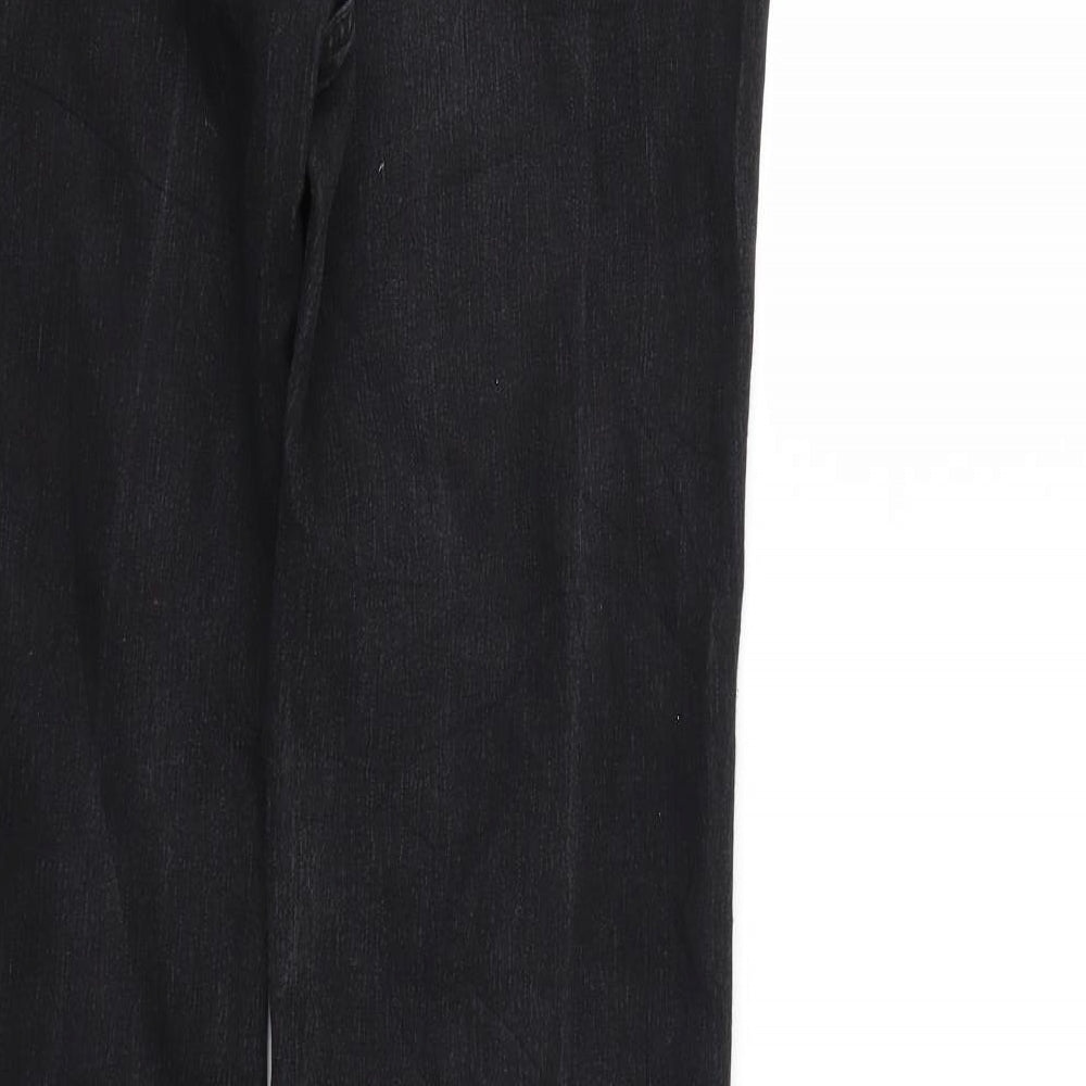 Womens UK Size 29 in Cecil Regular Fit Straight Black Jeans