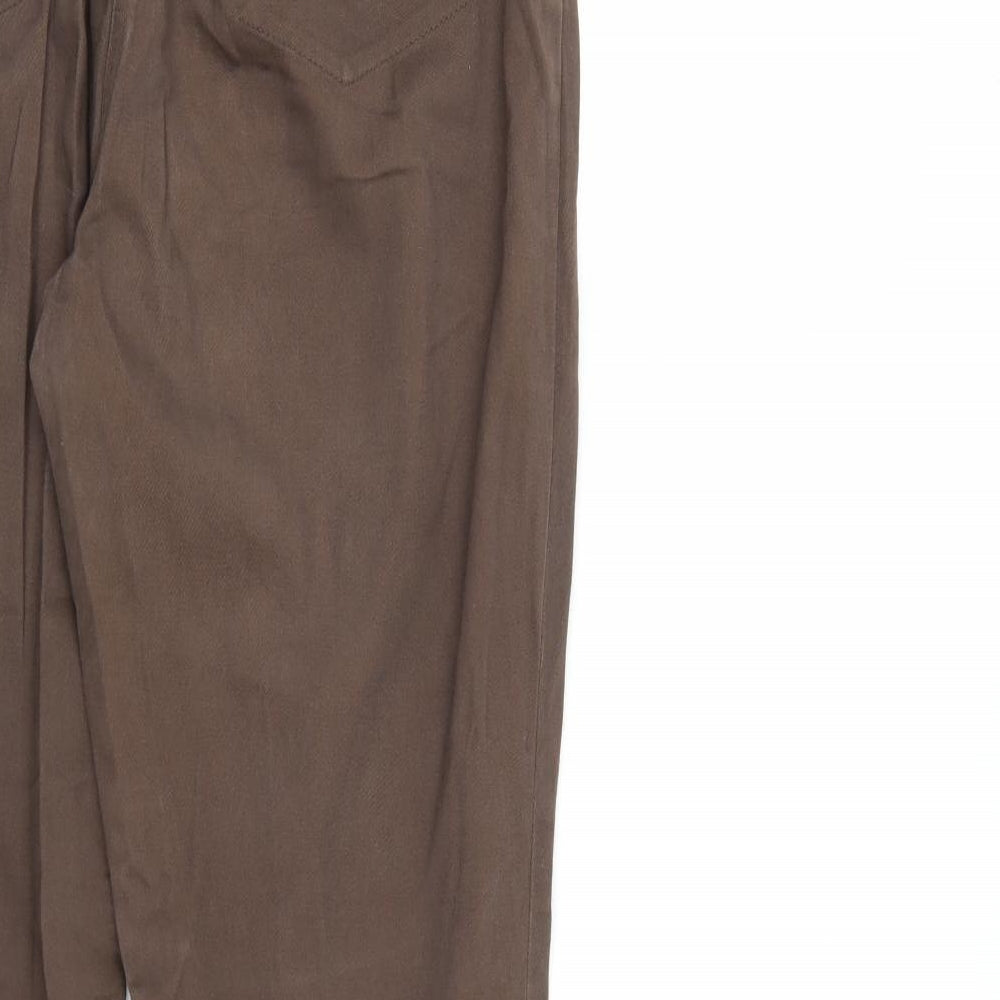 DASH Womens Brown Denim Straight Jeans Size 14 L28 in