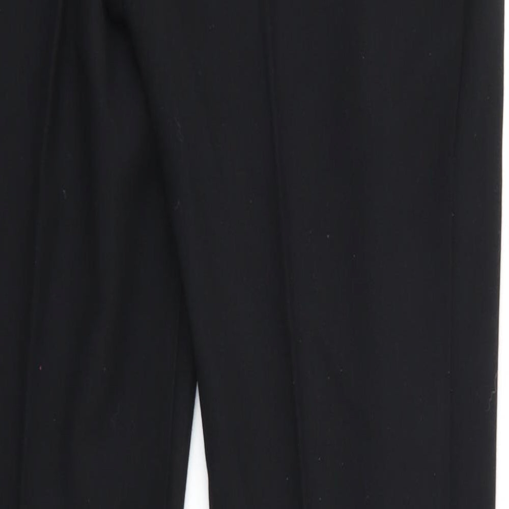 M&S Womens Black Trousers Size 12 L27 in
