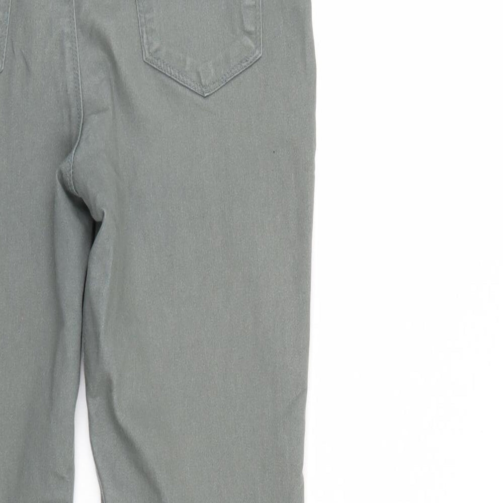 pep & Co Womens Green Denim Tapered Jeans Size 12 L28 in