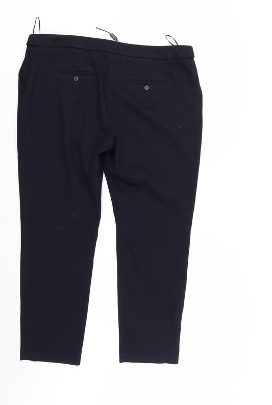 NEXT Womens Blue Trousers Size 6 L27 in