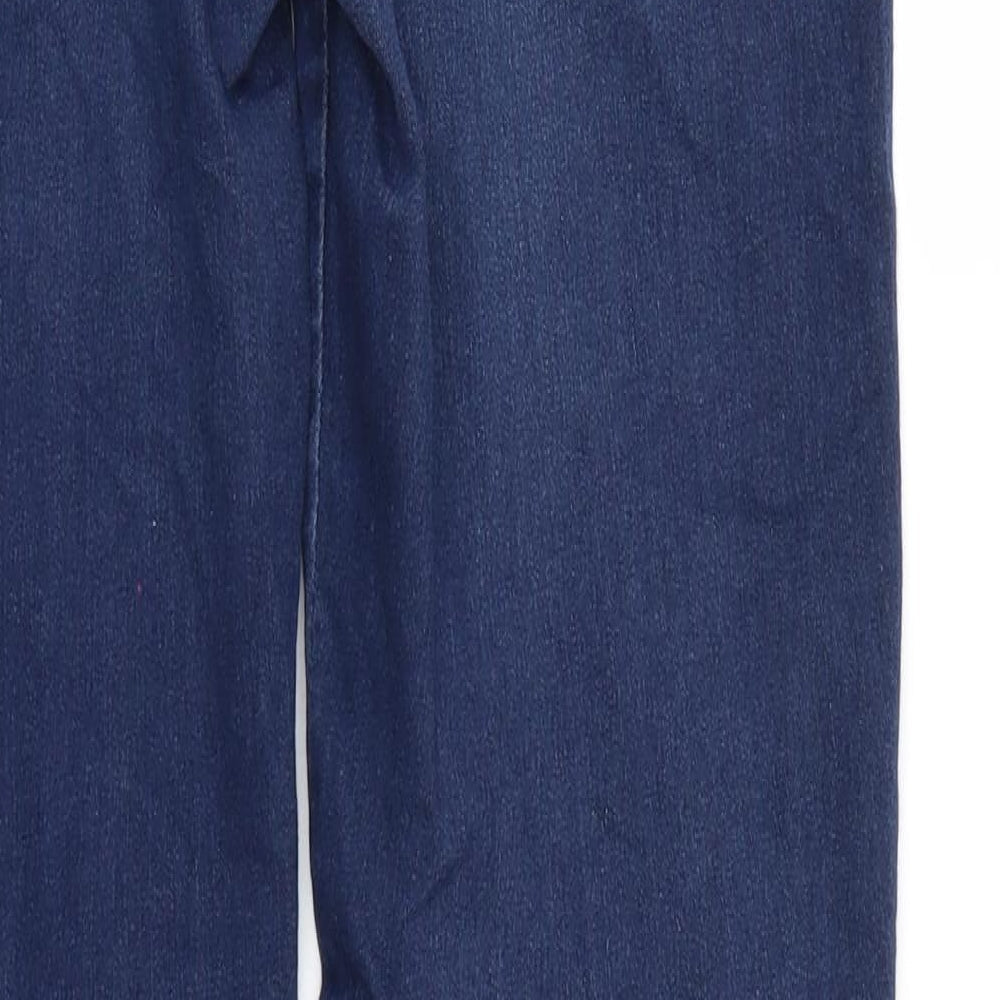 F&F Womens Blue Denim Straight Jeans Size 8 L27 in - e