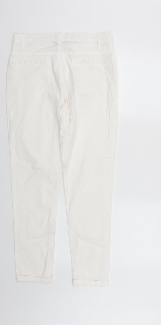 Originals Womens White Denim Straight Jeans Size 10 L27 in