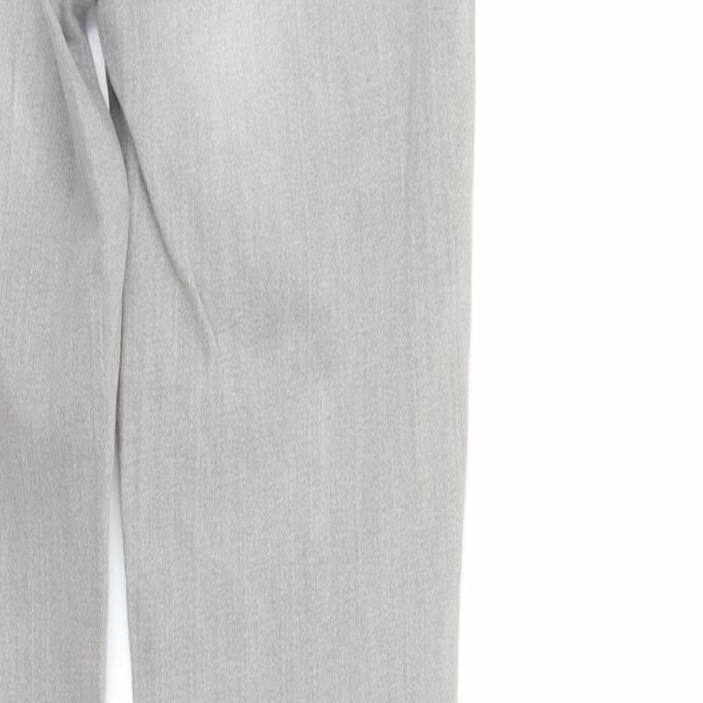 Denim & Co. Womens Grey Denim Skinny Jeans Size 4 L25 in