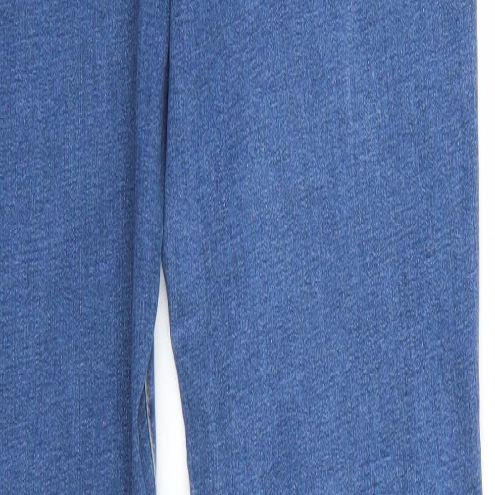 Denim & Co. Womens Blue Denim Tapered Jeans Size 14 L29 in