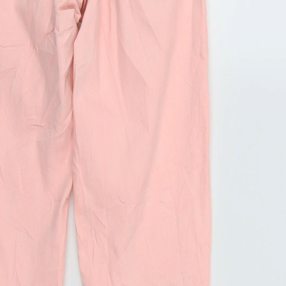 Kappahi Womens Pink Denim Straight Jeans Size 26 in L28 in - Elastic Waist