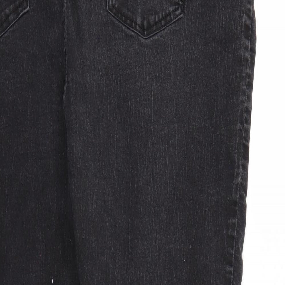 Very Womens Black Denim Straight Jeans L28 in