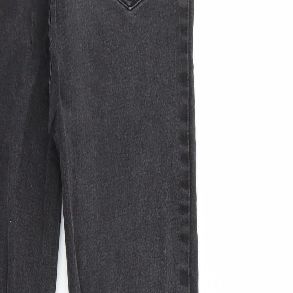 New Look Womens Black Denim Tapered Jeans Size 8 L27 in