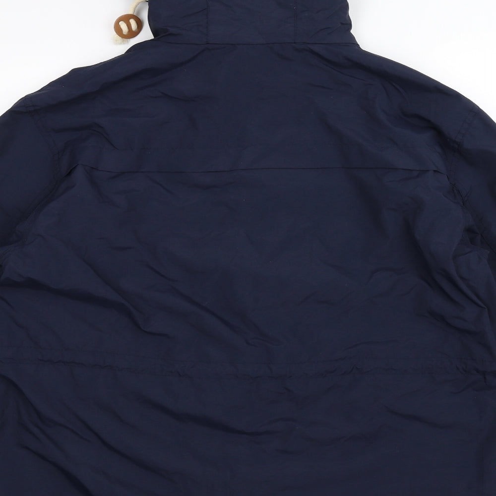 Cedar Wood State Womens Blue Parka Coat Size L