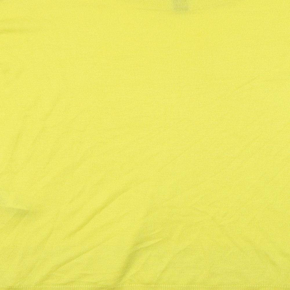 New Look Womens Yellow Basic T-Shirt Size S
