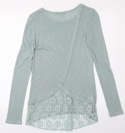 Womens UK Size 6 NEXT Green Basic T-Shirt