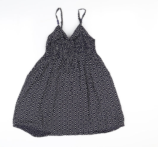 New Look Womens Blue Polka Dot Mini Size S