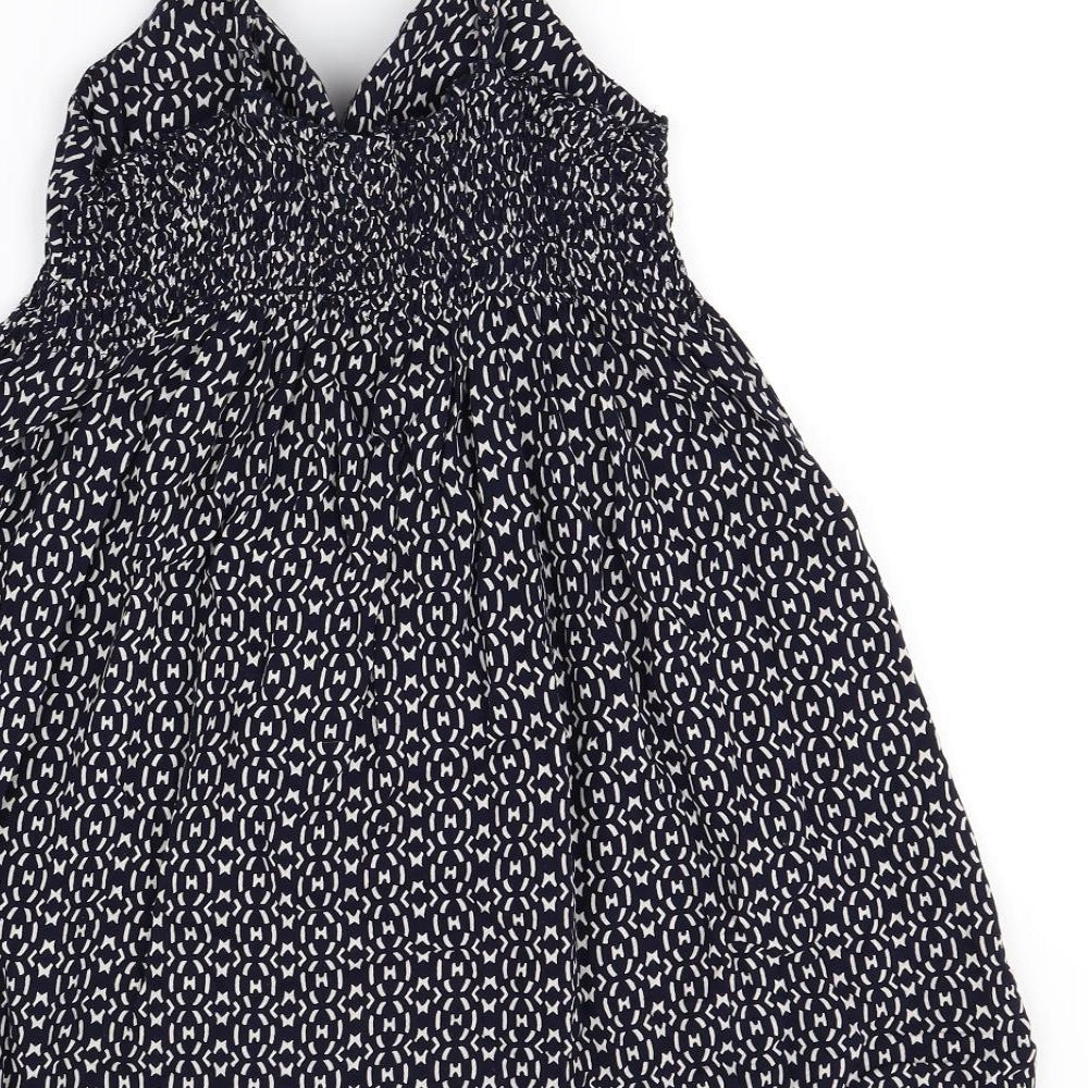 New Look Womens Blue Polka Dot Mini Size S