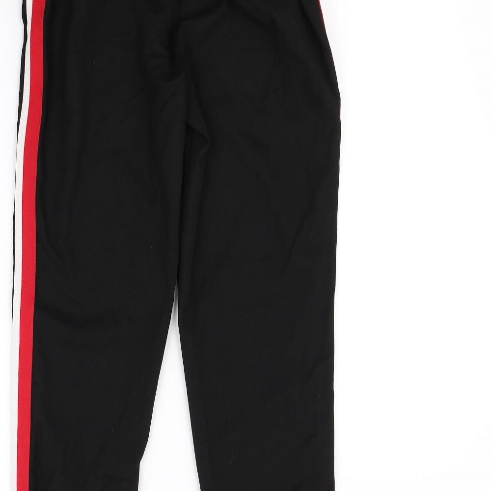Womens UK Size XS Zara Regular Fit Black Trousers