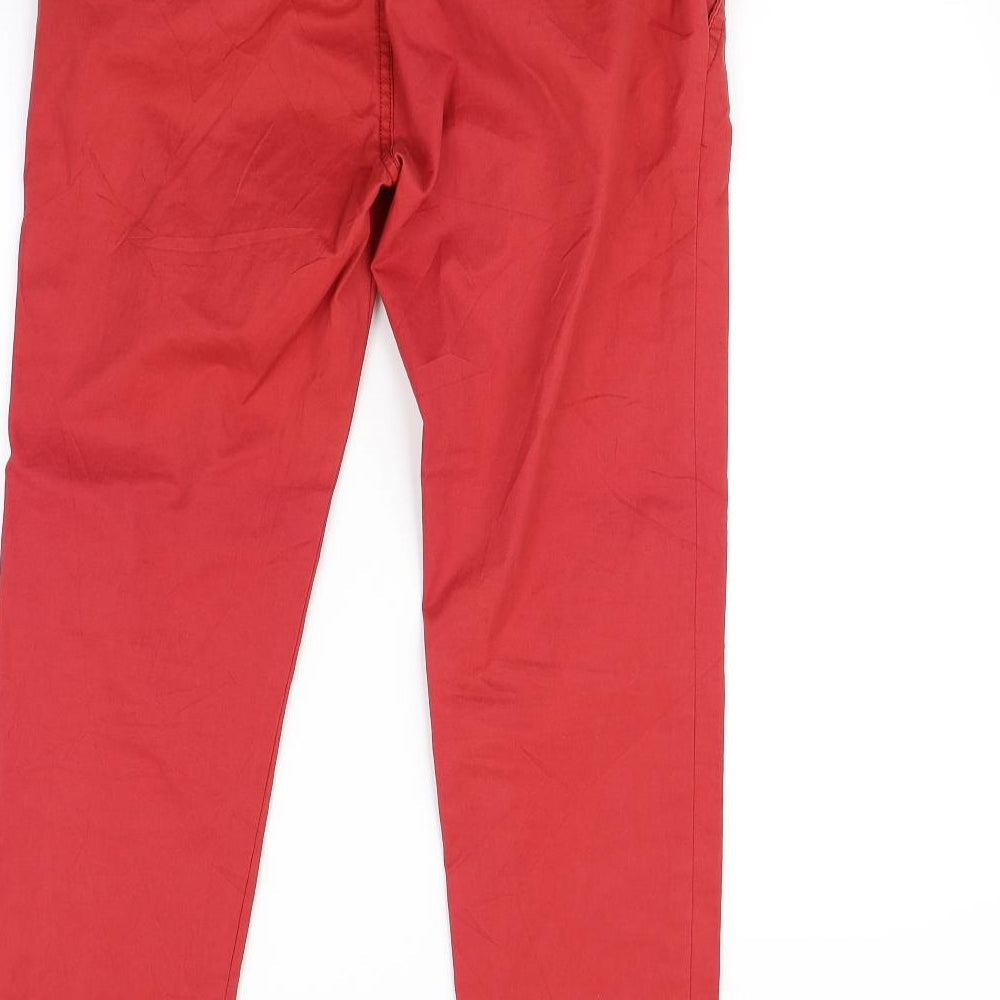 River Island Womens Red Straight Jeans Size 30 in L30 in