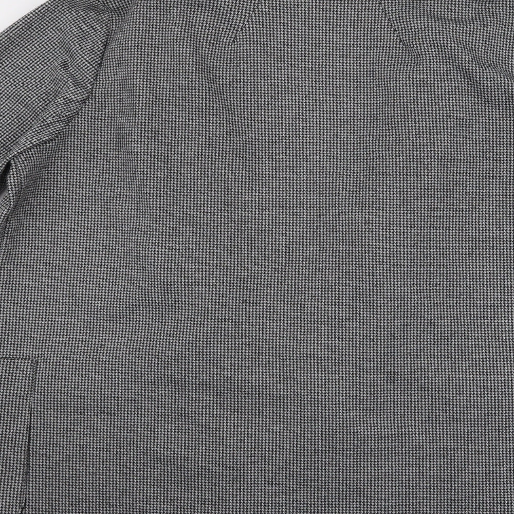 Peacocks Womens Grey Overcoat Blazer Size 14