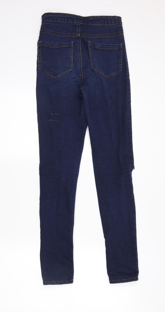 Womens UK Size 8 denimCo Regular Fit Skinny Blue Jeans