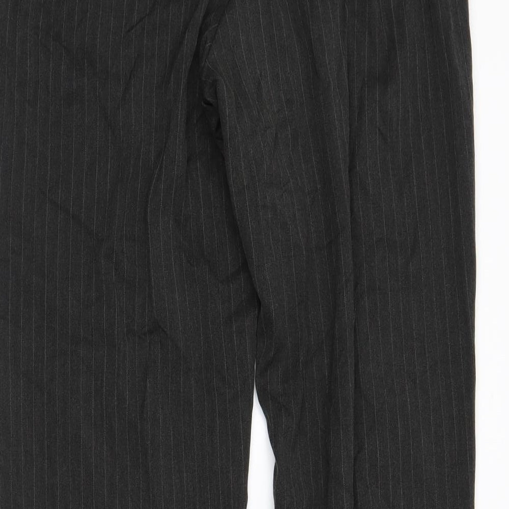 Womens UK Size 12 Debenhams Regular Fit Grey Trousers