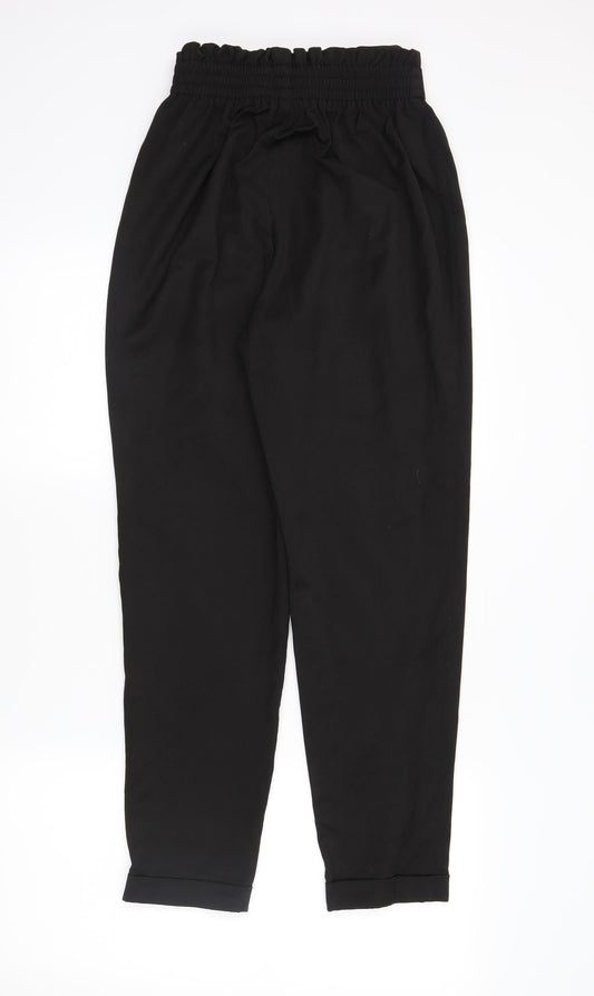 Primark Womens Black Trousers Size 6 L26 in