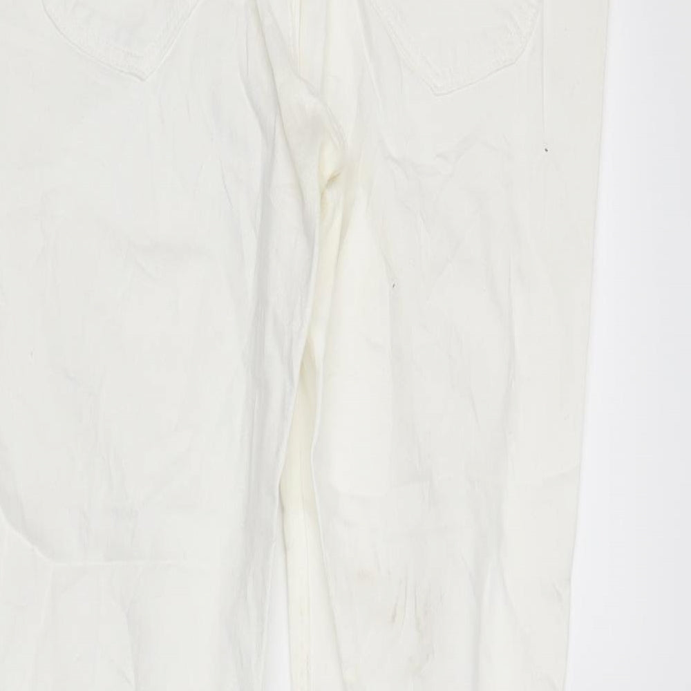 Lee Womens White Denim Skinny Jeans Size 30 in L31 in