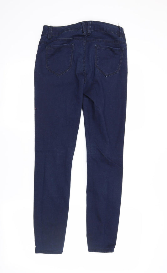 Womens UK Size 8 yesyes Regular Fit Skinny Blue Jeans