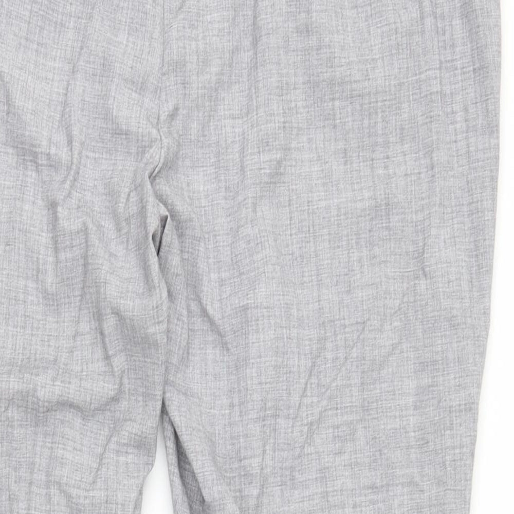 Marks and Spencer Womens Grey Trousers Size 22 L28 in